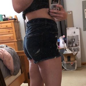 Dark wash American Eagle shorts